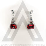 Large Rectangle Drop Earrings (multiple colors available)