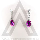 Oval Drop Earrings (multiple colors available)