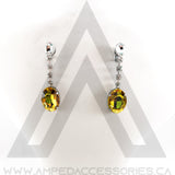 Oval Drop Earrings (multiple colors available)