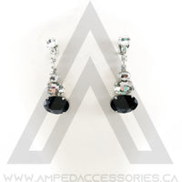 Large Oval Drop Earrings (multiple colors available)