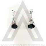 Large Oval Drop Earrings (multiple colors available)