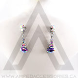 Oval Drop Earrings (multiple colors available)
