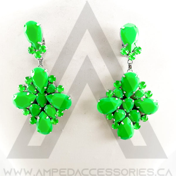 Neon Green Earrings