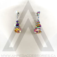 Large Oval Drop Earrings (multiple colors available)