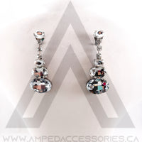 Large Oval Drop Earrings (multiple colors available)
