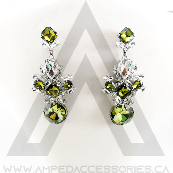 Large Round Drop Earrings