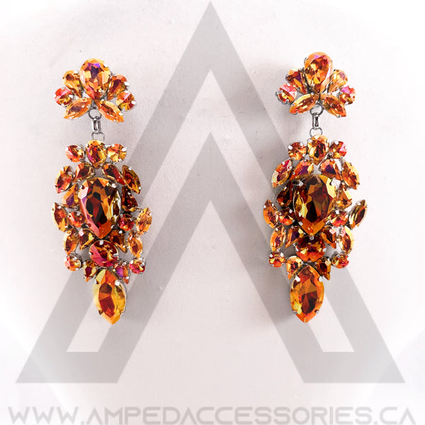 Bronzed Orange Earrings