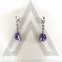 Oval Drop Earrings (multiple colors available)