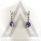 Oval Drop Earrings (multiple colors available)