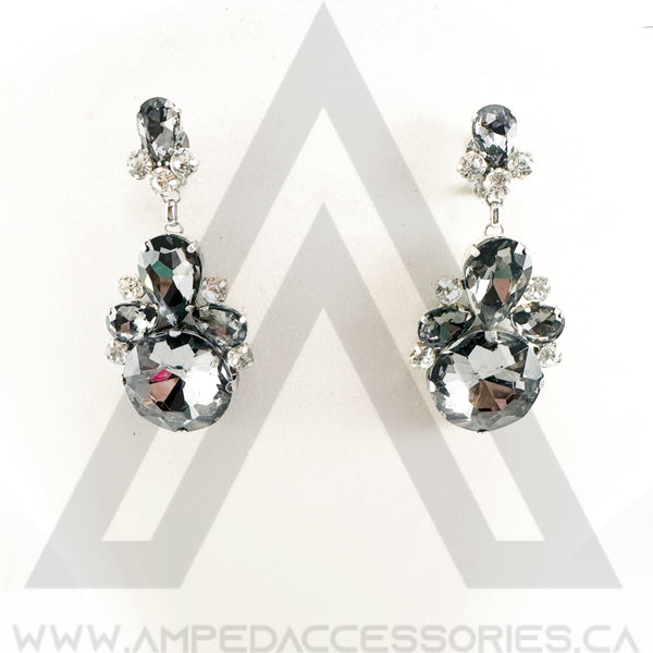 Grey & Clear Earrings