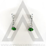 Oval Drop Earrings (multiple colors available)