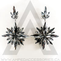 Grey Starburst Earrings