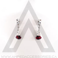 Oval Drop Earrings (multiple colors available)