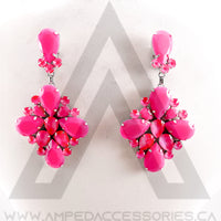 Neon Pink Earrings