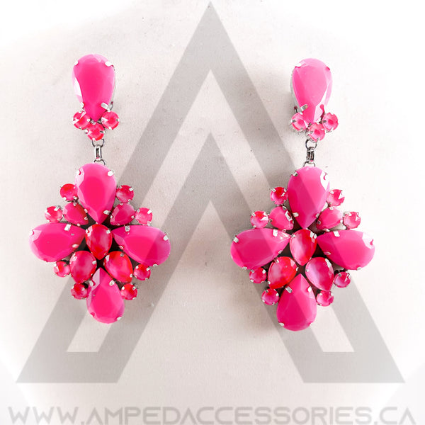Neon Pink Earrings