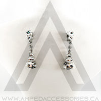 Oval Drop Earrings (multiple colors available)