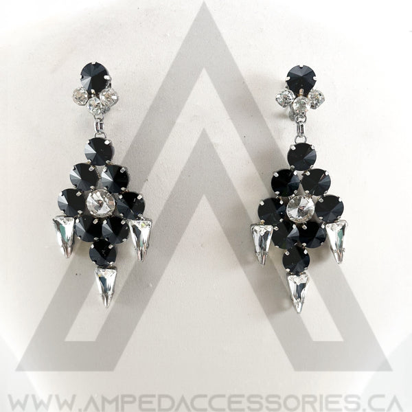 Black & Clear Earrings