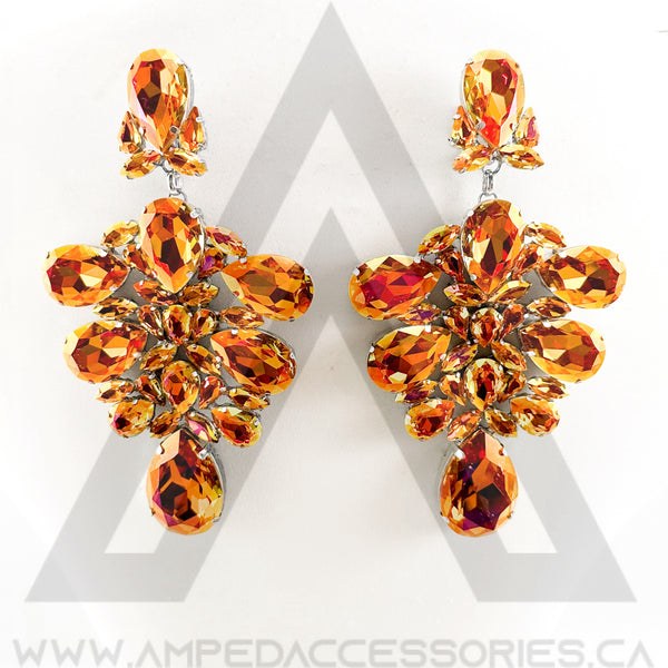 XL Bronzed Orange Earrings