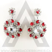 Red & Clear Earrings