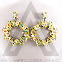 Yellow Mocha AB Earrings