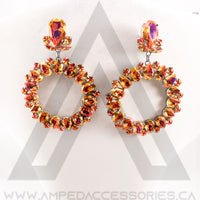 Bronzed Orange Earrings