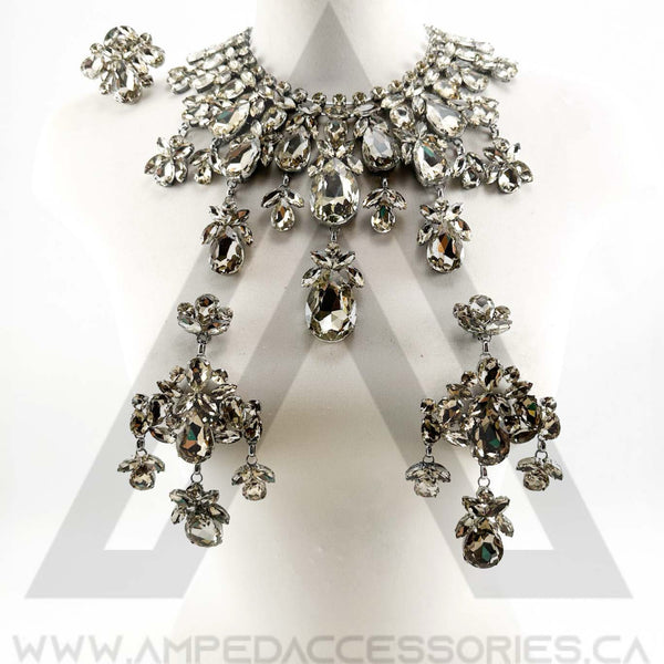 Smoked Topaz Necklace Set