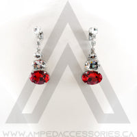 Large Oval Drop Earrings (multiple colors available)