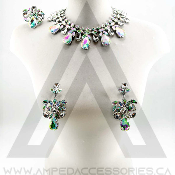 Waterlily & Clear Necklace Set