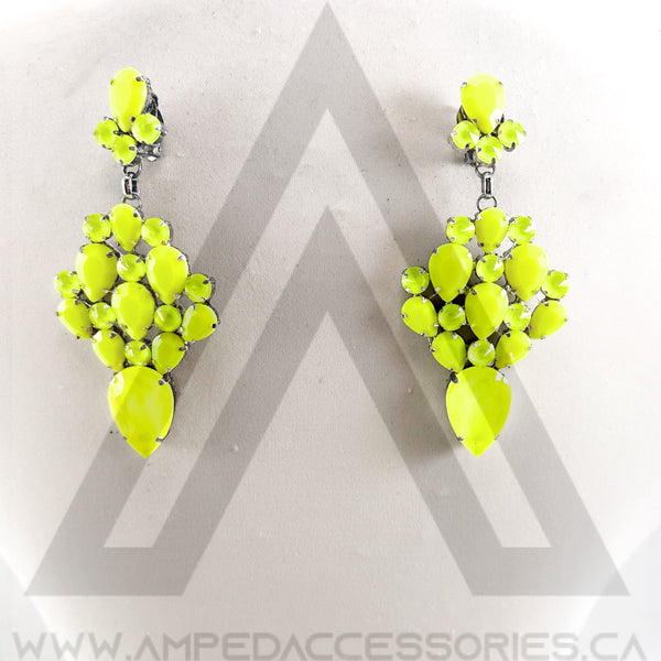 Neon Yellow Earrings