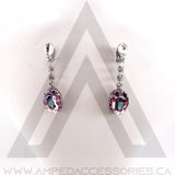 Oval Drop Earrings (multiple colors available)