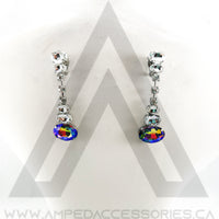Oval Drop Earrings (multiple colors available)