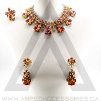 Bronzed Orange Necklace Set