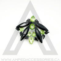Lime & Black Ring