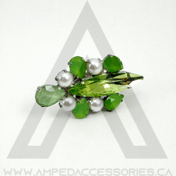 Peridot & Pearls Ring
