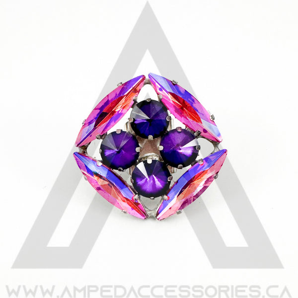 Rose AB & Custom Purple Ring