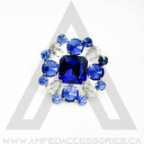 Square Stone Ring (Multiple Colors)
