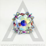 Large Round Stone Ring (Multiple Colors)