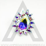 Large Pear Ring (Multiple Colors)
