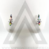 Spike Button Earrings (Multiple Colors)