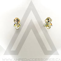 Button Earrings (Multiple Colors Available)
