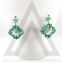 Green Mocha AB Earrings