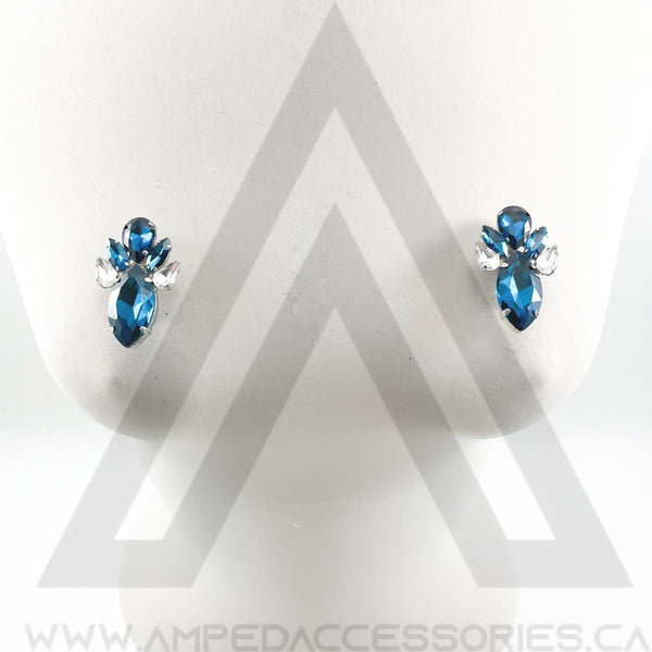 Spike Button Earrings (Multiple Colors)
