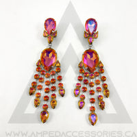 Metallic Orange Earrings