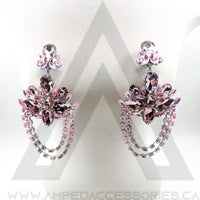 Pink Mocha AB Earrings
