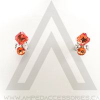 Button Earrings (Multiple Colors Available)