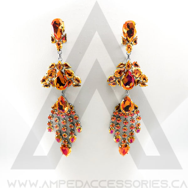 Bronzed Orange Earrings