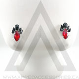 Spike Button Earrings (Multiple Colors)